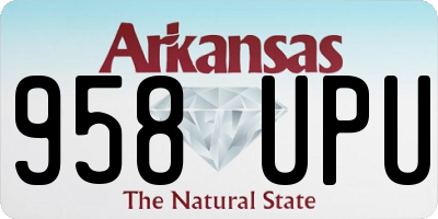 AR license plate 958UPU
