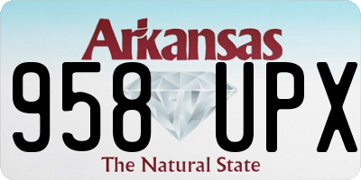 AR license plate 958UPX