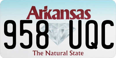AR license plate 958UQC