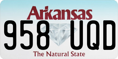 AR license plate 958UQD
