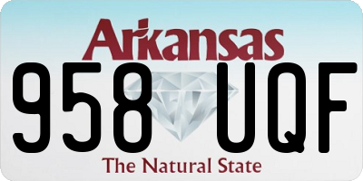 AR license plate 958UQF