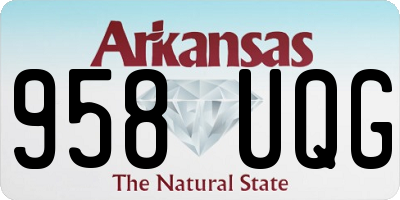 AR license plate 958UQG
