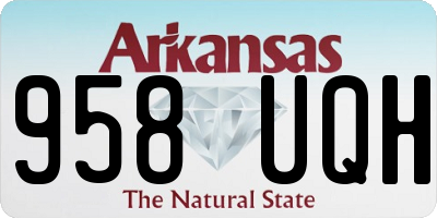 AR license plate 958UQH
