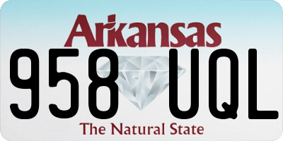 AR license plate 958UQL