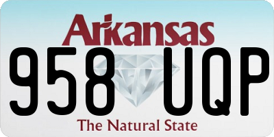 AR license plate 958UQP