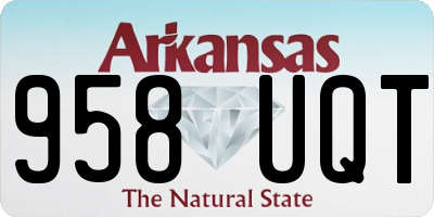 AR license plate 958UQT