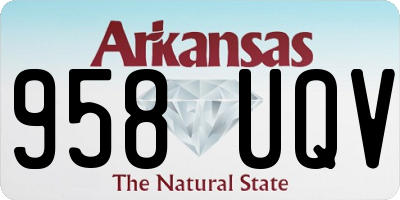 AR license plate 958UQV
