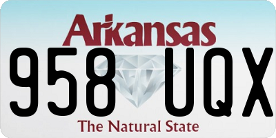 AR license plate 958UQX