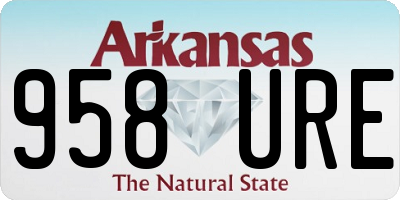 AR license plate 958URE