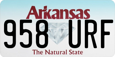 AR license plate 958URF