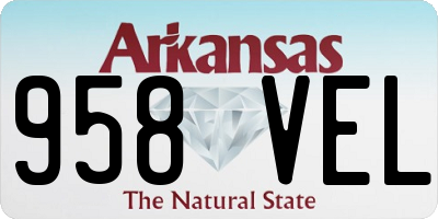 AR license plate 958VEL
