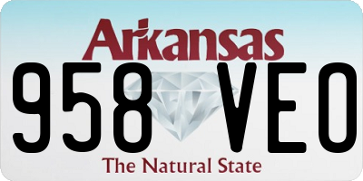 AR license plate 958VEO