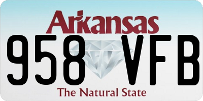 AR license plate 958VFB
