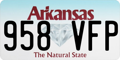 AR license plate 958VFP