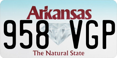AR license plate 958VGP