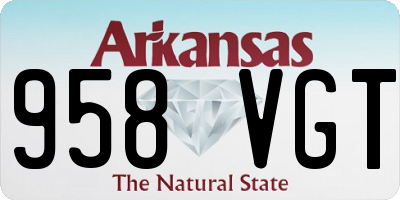 AR license plate 958VGT