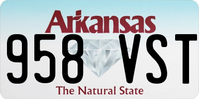 AR license plate 958VST