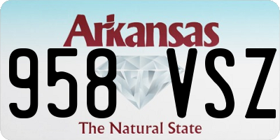 AR license plate 958VSZ
