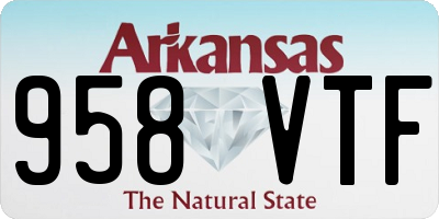 AR license plate 958VTF