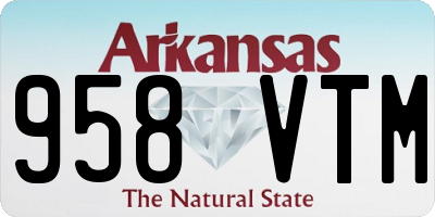 AR license plate 958VTM