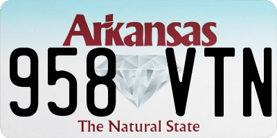 AR license plate 958VTN