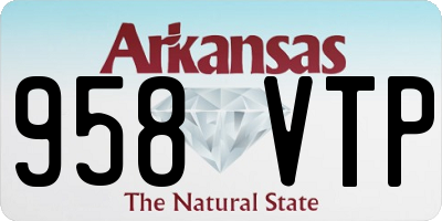 AR license plate 958VTP