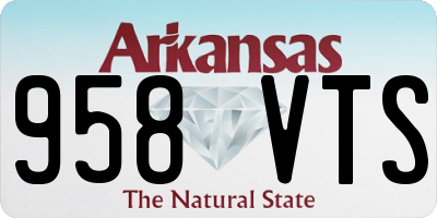 AR license plate 958VTS