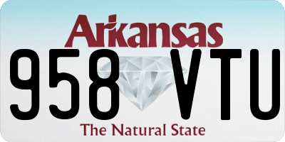 AR license plate 958VTU