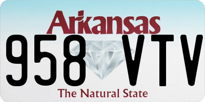 AR license plate 958VTV