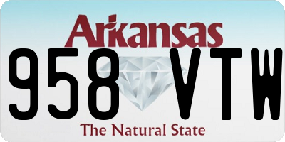 AR license plate 958VTW