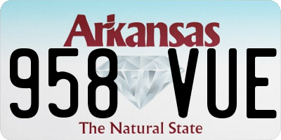 AR license plate 958VUE