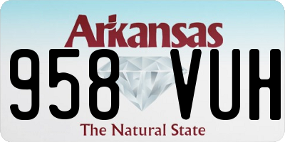 AR license plate 958VUH