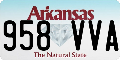 AR license plate 958VVA
