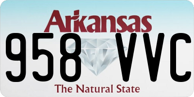AR license plate 958VVC