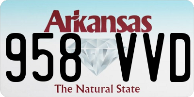 AR license plate 958VVD
