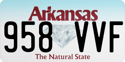 AR license plate 958VVF