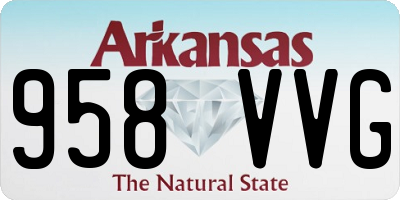 AR license plate 958VVG