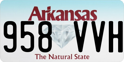 AR license plate 958VVH