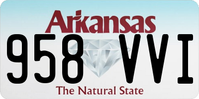 AR license plate 958VVI