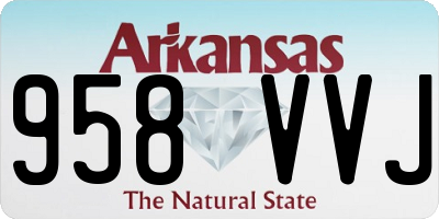 AR license plate 958VVJ
