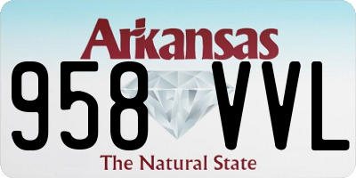 AR license plate 958VVL