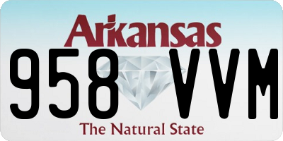 AR license plate 958VVM
