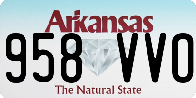 AR license plate 958VVO