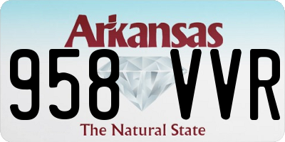 AR license plate 958VVR