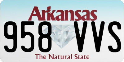 AR license plate 958VVS