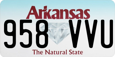 AR license plate 958VVU