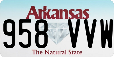 AR license plate 958VVW