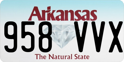 AR license plate 958VVX