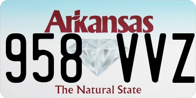 AR license plate 958VVZ