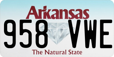 AR license plate 958VWE